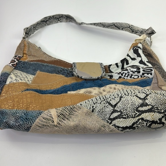 Women's lightweight patchwork shoulder bag - Picture 2 of 8